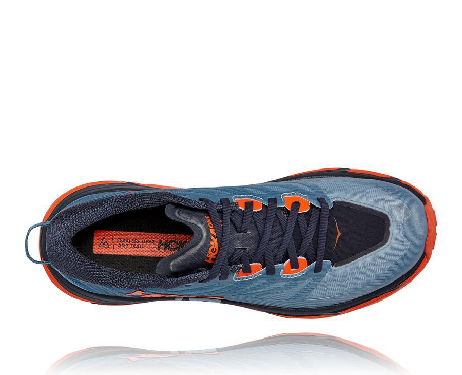 Tenis Trail Hoka One One Masculino Azuis - Mafate Speed 3 - 325-UDJKCR